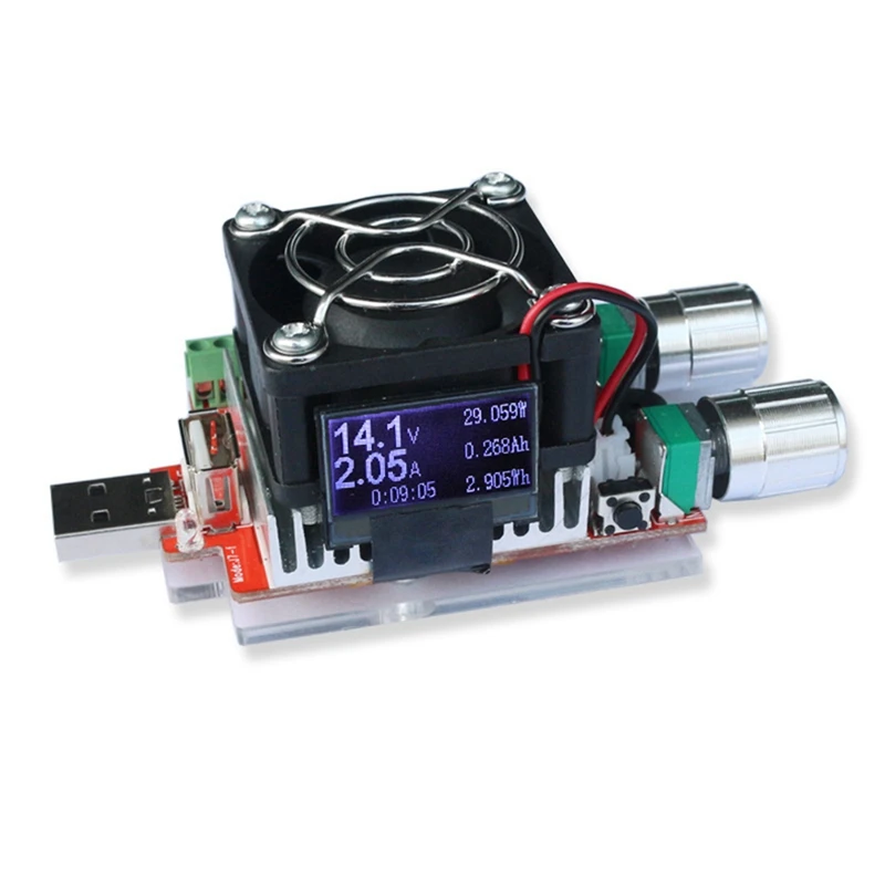 35W USB Tester Electronic Load Adjustable Constant Current Aging Resistor Voltage Capacity Qualcomm Qc2.0/3.0
35W USB Tester Electronic Load Adjustable Constant Current Aging Resistor Voltage Capacity Qualcomm Qc2.0/3.0
