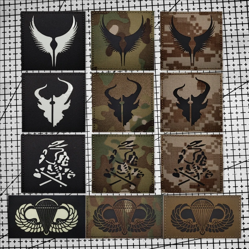 Airborne Paratrooper Chest Band Luminous Hook and Ring Patch Badge IR Infrared Night Recognition Badge Tactical Morale Badge
Airborne Paratrooper Chest Band Luminous Hook and Ring Patch Badge IR Infrared Night Recognition Badge Tactical Morale Badge
