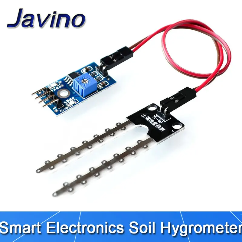 Javino 5V/12V датчик влажности почвы
Javino 5V/12V датчик влажности почвы