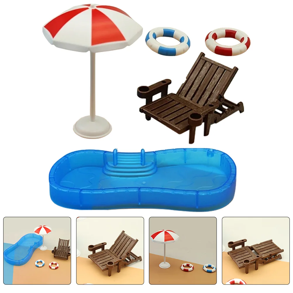 House Beach Chair Mini Swimming Pool Accessory Furniture Home Accessories Miniature Toys Kids Scene Decor Ring
House Beach Chair Mini Swimming Pool Accessory Furniture Home Accessories Miniature Toys Kids Scene Decor Ring
