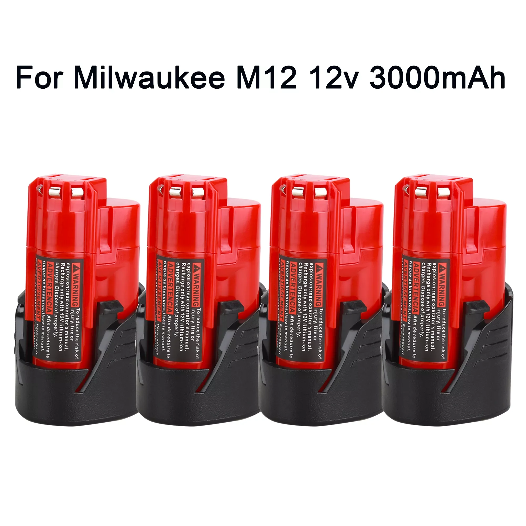 Rechargeable 3000mAh Battery for Milwaukee M12 XC Cordless Tools 3000mAh 12 v batteries 48-11-2401 MIL-12A-LI
Rechargeable 3000mAh Battery for Milwaukee M12 XC Cordless Tools 3000mAh 12 v batteries 48-11-2401 MIL-12A-LI