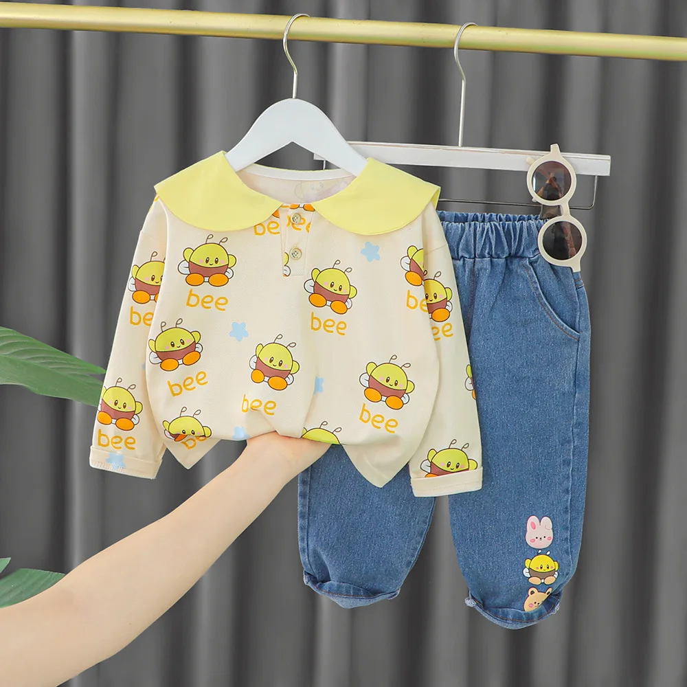 Модный топ с героями мультфильмов + штаны, Детский свитер для девочек спортивный костюм для малышей 2 предмета для От 0 до 4 лет, осенний костю...
Модный топ с героями мультфильмов + штаны, Детский свитер для девочек спортивный костюм для малышей 2 предмета для От 0 до 4 лет, осенний костю...