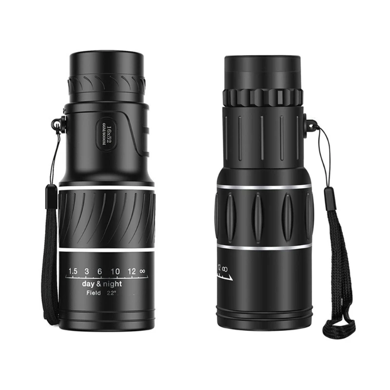 16x52 Monocular Dual Focuses Optical Zoom Telescope for Birds Watching/Wildlife/Hunting/Camping 66m/8000m
16x52 Monocular Dual Focuses Optical Zoom Telescope for Birds Watching/Wildlife/Hunting/Camping 66m/8000m