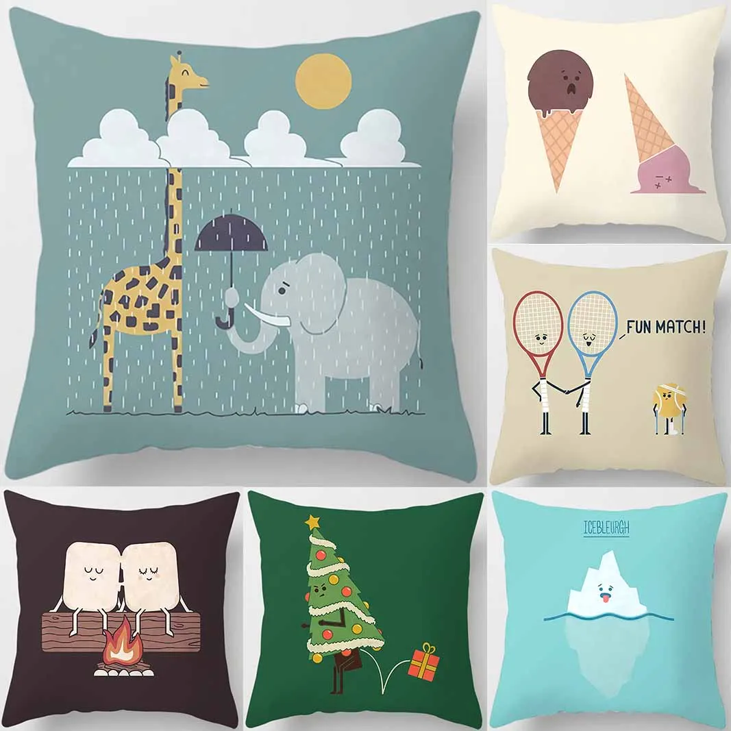 Wonderful world pattern printing square pillowcase home furnishings car sofa cushion cover office furnishings
Wonderful world pattern printing square pillowcase home furnishings car sofa cushion cover office furnishings