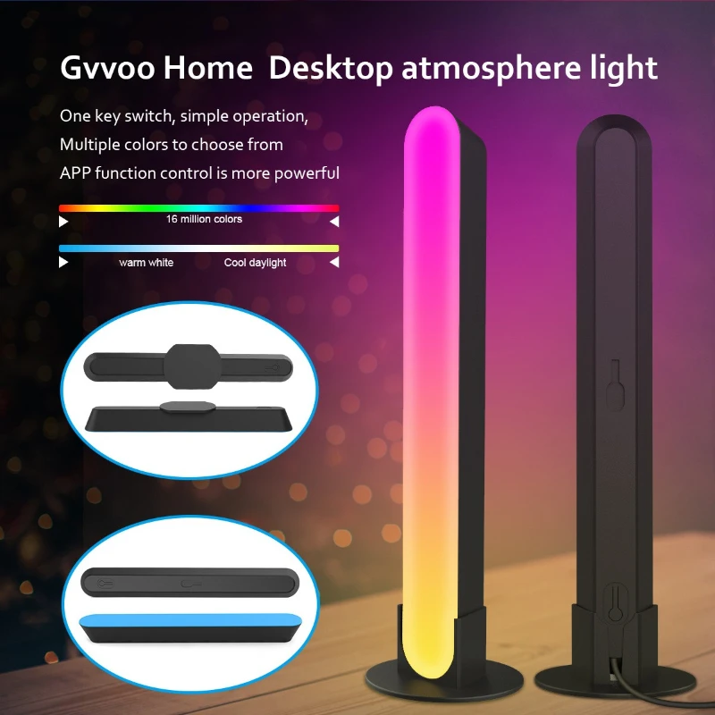 LED WIFI Bluetooth Bar Light RGB Smart Control TV Backlight Pickup Light Bar Desktop Night Light for Home Computer Game Decor
LED WIFI Bluetooth Bar Light RGB Smart Control TV Backlight Pickup Light Bar Desktop Night Light for Home Computer Game Decor