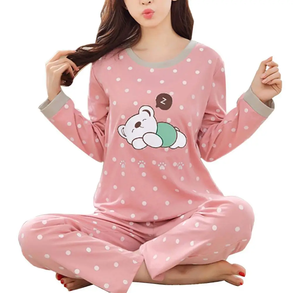 Одежда для сна 2XL, Женский Повседневный пижамный комплект с животными, топ, длинные штаны с принтом, мультяшный воротник
Одежда для сна 2XL, Женский Повседневный пижамный комплект с животными, топ, длинные штаны с принтом, мультяшный воротник