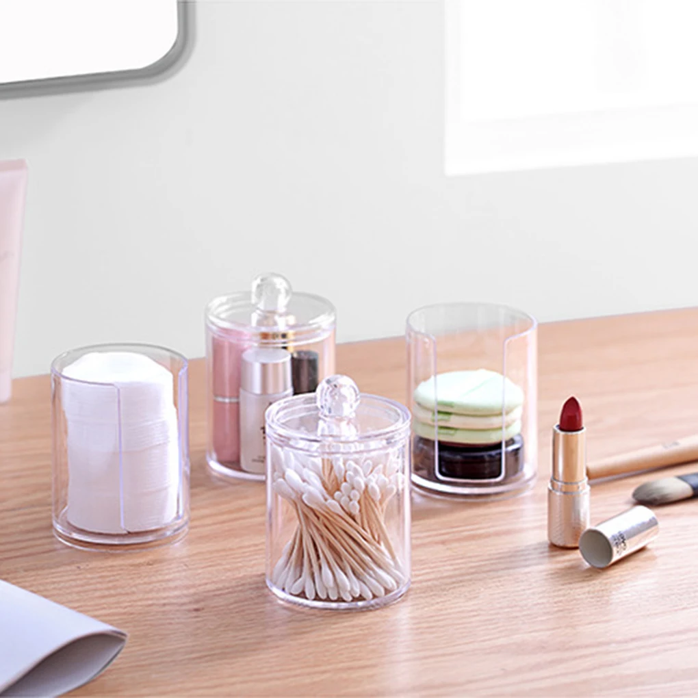 Makeup Box Organizer Clear Stand Round Cotton Swab Toothpick Dispenser Holder Plastic Container for Bedroom Livingroom
Makeup Box Organizer Clear Stand Round Cotton Swab Toothpick Dispenser Holder Plastic Container for Bedroom Livingroom