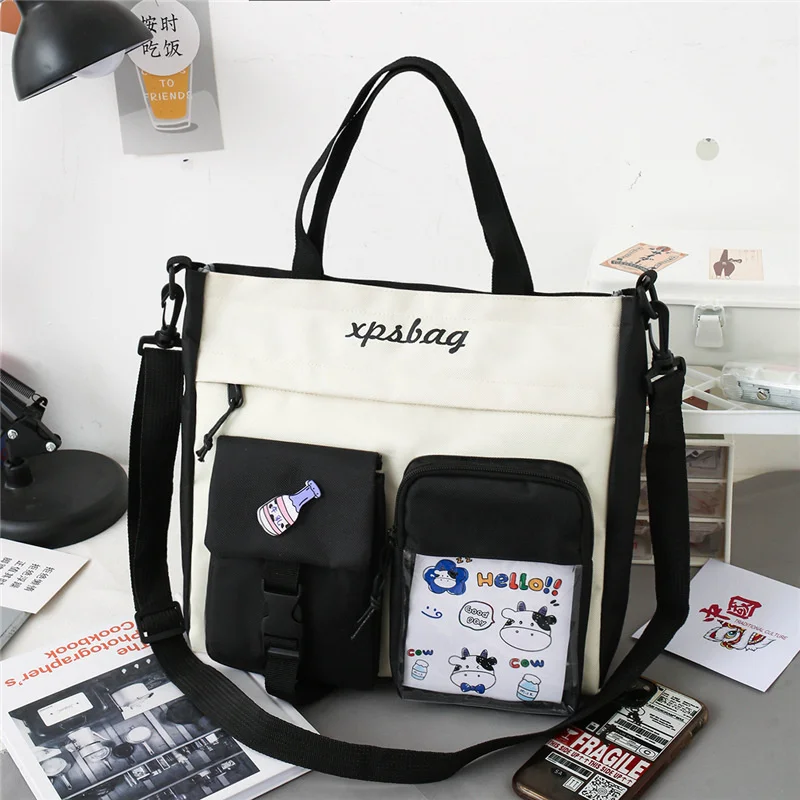 Waterproof Canvas Women Handbags Shoulder Bag Large Capacity Shopping Tote Bag Handbag Messenger Cross Body Book Bags for Girls
Waterproof Canvas Women Handbags Shoulder Bag Large Capacity Shopping Tote Bag Handbag Messenger Cross Body Book Bags for Girls