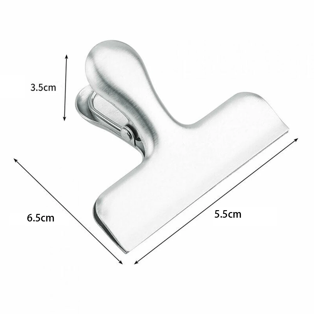 8pcs 6.5*5.5cm Stainless Steel Seal Clip Silver Food Clip For Snack Bag Cracker Pack Spices Kitchen Home Office Accessories
8pcs 6.5*5.5cm Stainless Steel Seal Clip Silver Food Clip For Snack Bag Cracker Pack Spices Kitchen Home Office Accessories