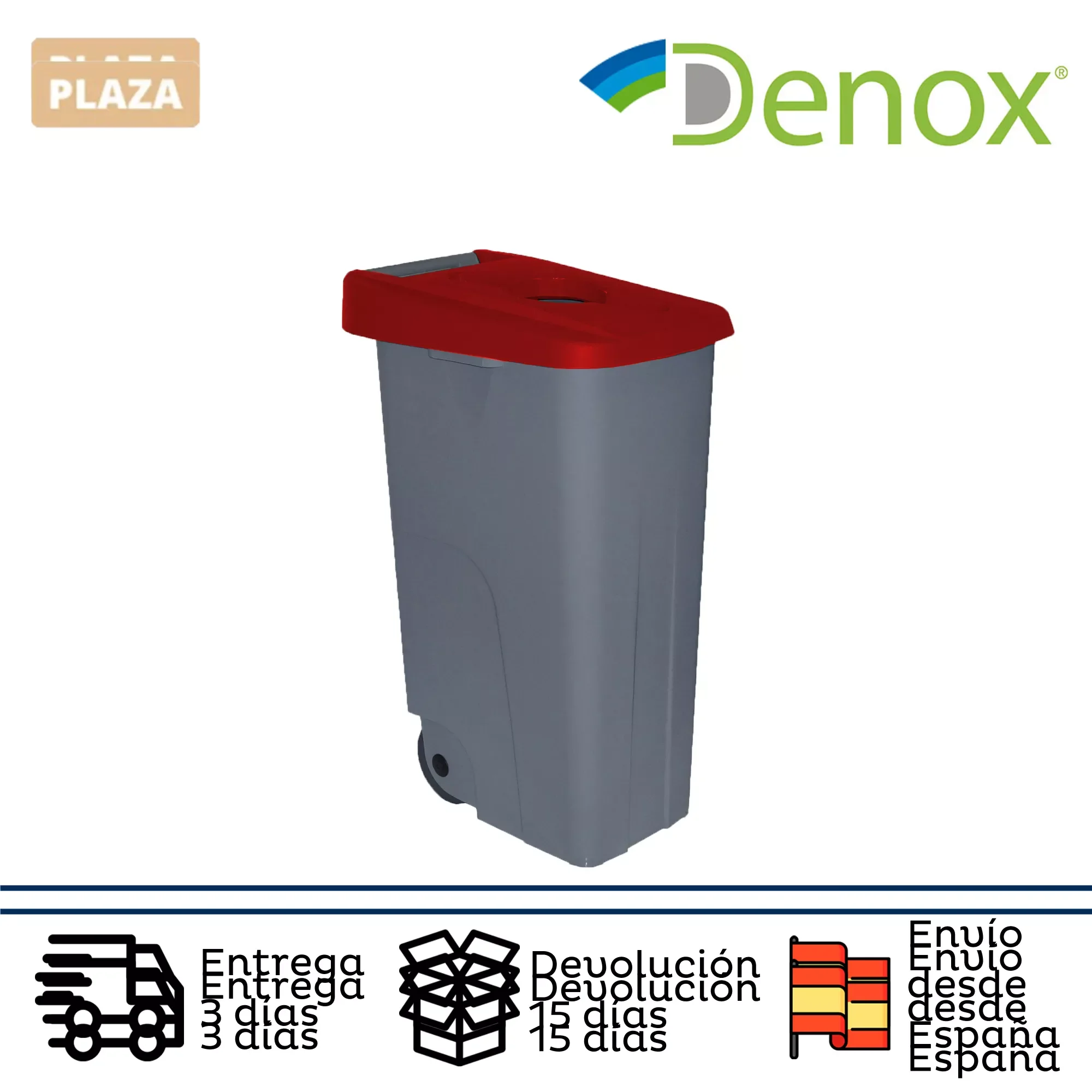 Recycle container 85 liters open made of plastic. 
Recycle container 85 liters open made of plastic.