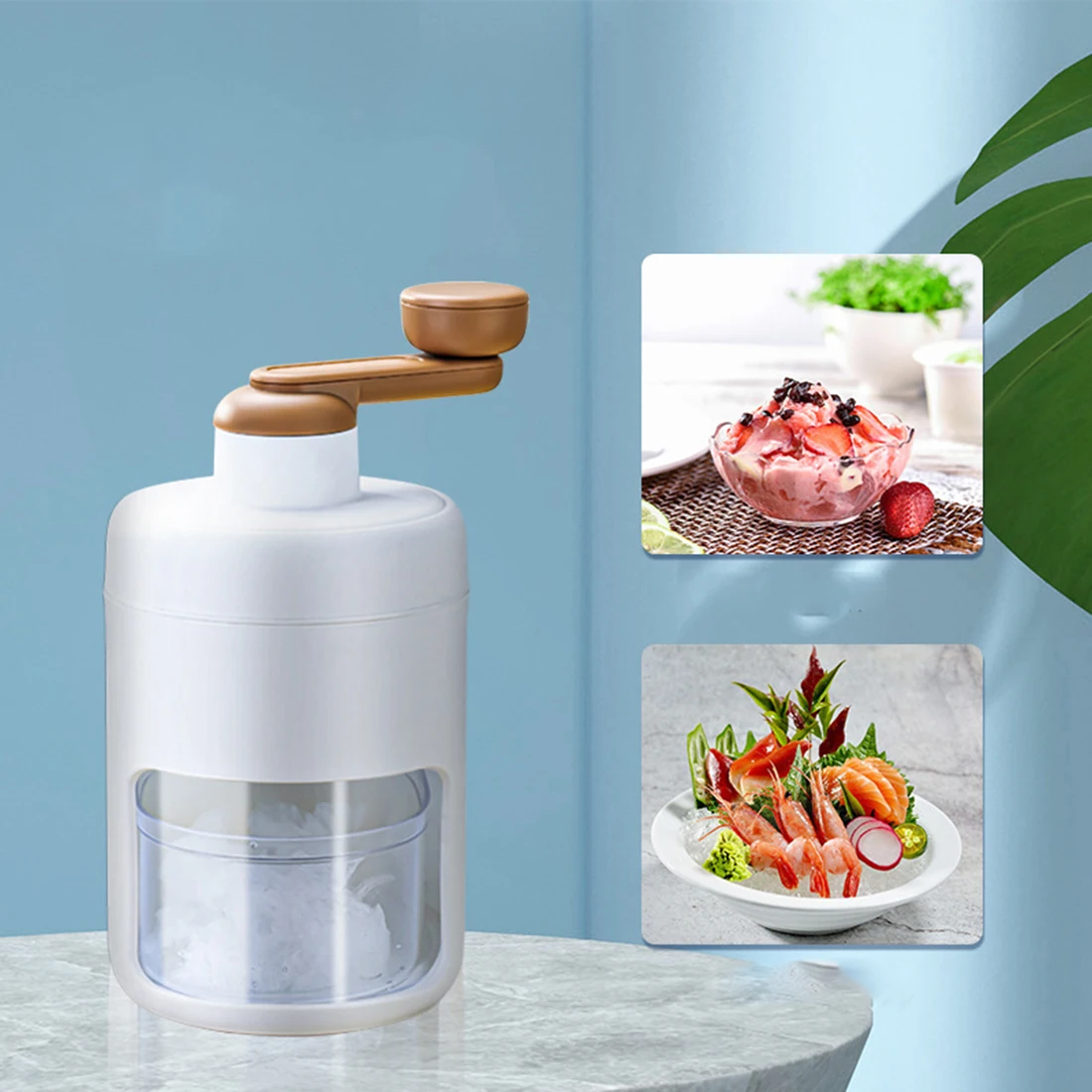 Manual Ice Crusher Hand Operated Shaved Ice Milkshake Maker Household Portable Small Hail Machine Kitchen Gadgets
Manual Ice Crusher Hand Operated Shaved Ice Milkshake Maker Household Portable Small Hail Machine Kitchen Gadgets