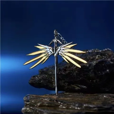 Fashion Two Tone Angel Wings Pendant Necklace for Men Women Long Chain Necklace Hip Hop Jewelry Accessories Gifts 
Fashion Two Tone Angel Wings Pendant Necklace for Men Women Long Chain Necklace Hip Hop Jewelry Accessories Gifts
