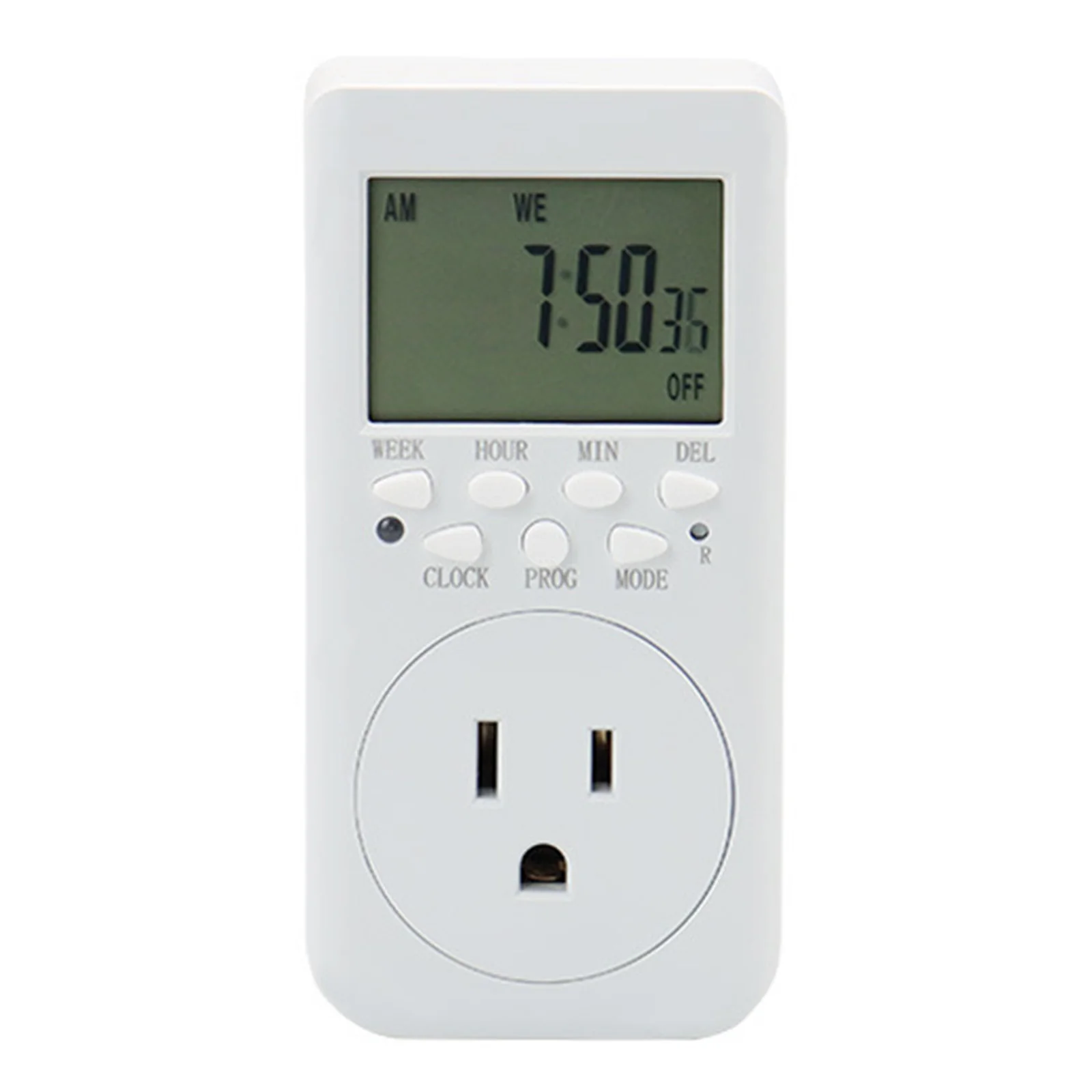 1pc US Regulation Time Switch Socket Digital Timer Outlet Week Hour Programmable Timing Socket Energy Saving For Power Outlet
1pc US Regulation Time Switch Socket Digital Timer Outlet Week Hour Programmable Timing Socket Energy Saving For Power Outlet