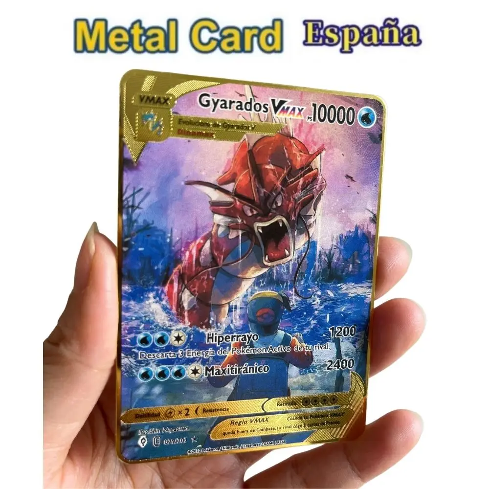 The latest Pokemon CardsVmax GX Gold Pocket Monster Card Spanish Iron Metal Gift Game Collection Card
The latest Pokemon CardsVmax GX Gold Pocket Monster Card Spanish Iron Metal Gift Game Collection Card