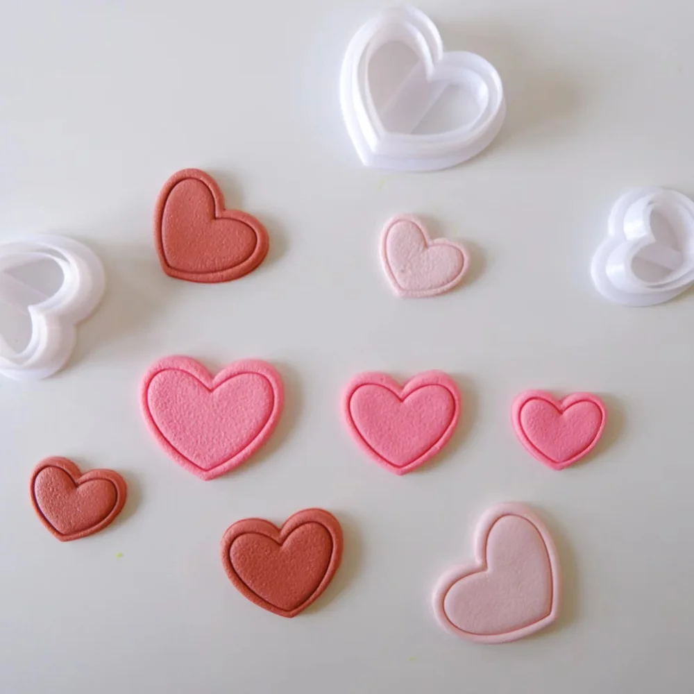 Heart Shaped Soft Polymer Clay Cutters Wedding Party Favors Valentine's Day Gift Earring Cutting Mold Jewelry Making Supplies
Heart Shaped Soft Polymer Clay Cutters Wedding Party Favors Valentine's Day Gift Earring Cutting Mold Jewelry Making Supplies