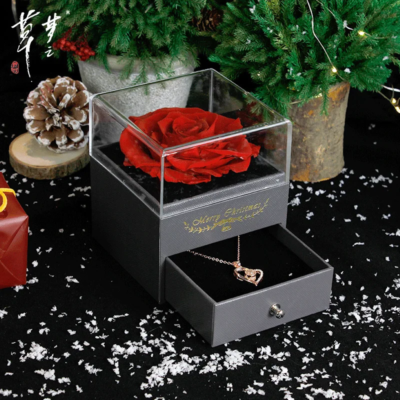 Necklace Jewelry Box Eternal Flower Jewelry Box Jewelry Christmas Gift Valentine's Day Mother's Day Gift for Girlfriend
Necklace Jewelry Box Eternal Flower Jewelry Box Jewelry Christmas Gift Valentine's Day Mother's Day Gift for Girlfriend