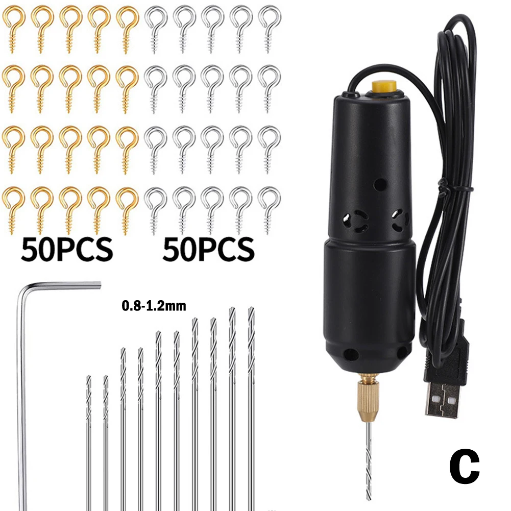 Mini Electric Drill USB Cable Power 5V Portable Handheld Usb Drill For Jewelry Making Diy Wood Craft For Metal Wood Jewelry Tool
Mini Electric Drill USB Cable Power 5V Portable Handheld Usb Drill For Jewelry Making Diy Wood Craft For Metal Wood Jewelry Tool