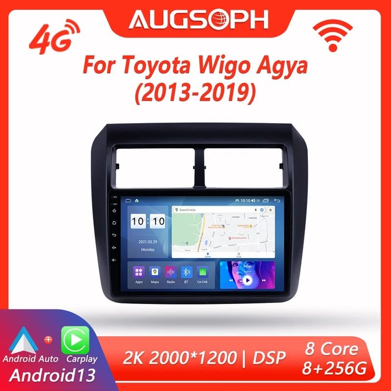Автомобильный радиоприемник Android 13 для Toyota Wigo Agya 2013-2019, 9-дюймовый мультимедийный плеер с 4G WiFi Carplay и 2Din
Автомобильный радиоприемник Android 13 для Toyota Wigo Agya 2013-2019, 9-дюймовый мультимедийный плеер с 4G WiFi Carplay и 2Din