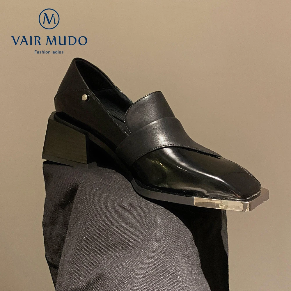 VAIR MUDO Women Elegant Modern Pumps Thick Low Heels Squared Toe Slip On Genuine Leather Casual Party Office Lady Summer Spring
VAIR MUDO Women Elegant Modern Pumps Thick Low Heels Squared Toe Slip On Genuine Leather Casual Party Office Lady Summer Spring