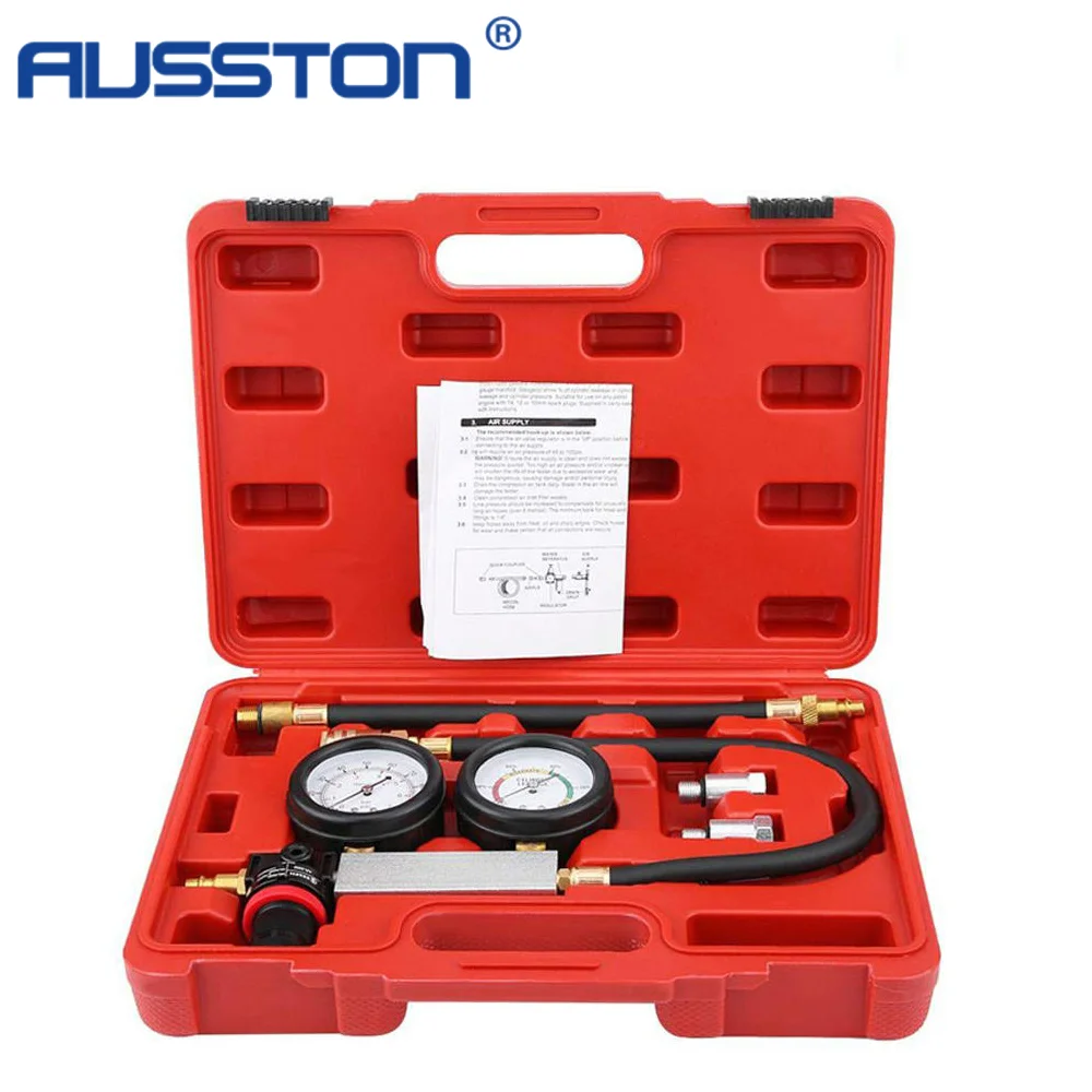Ausston TU-21 4Pcs Cylinder Leak Tester Compression Test Kit Cylinder Petrol Engine Compression Leakage Leakdown Detector
Ausston TU-21 4Pcs Cylinder Leak Tester Compression Test Kit Cylinder Petrol Engine Compression Leakage Leakdown Detector