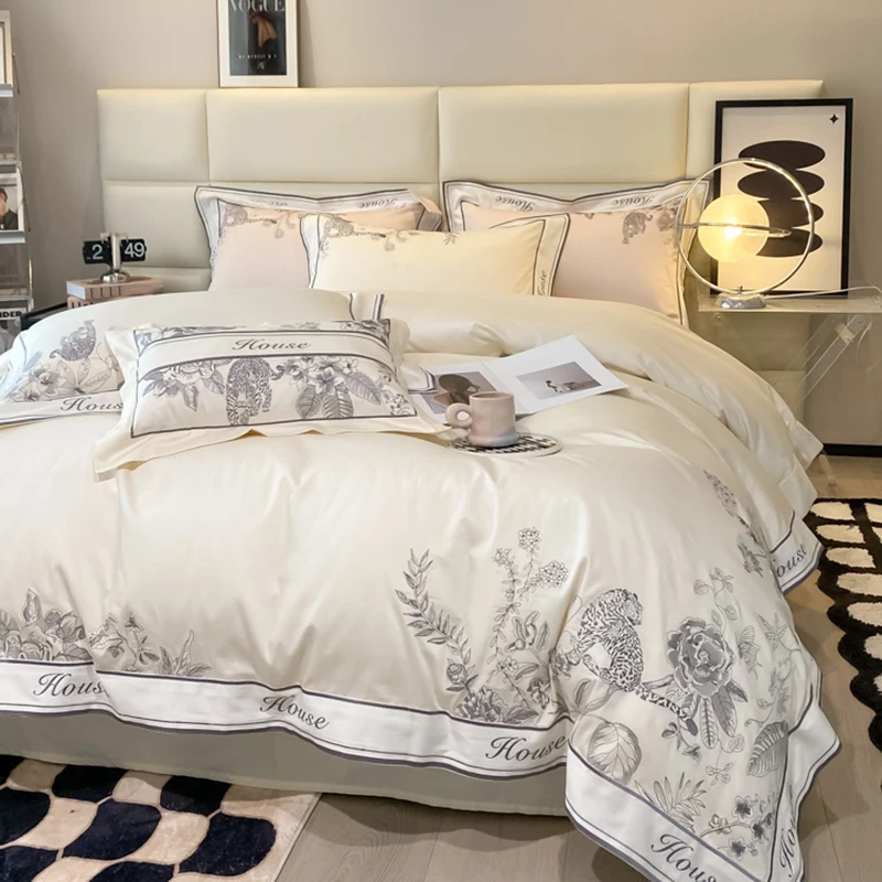 Bedding Set Egyptian cotton Embroidery splicing Duvet Cover Quilt cover cotton BedSheet Flat sheet Pillowcases Bed sets
Bedding Set Egyptian cotton Embroidery splicing Duvet Cover Quilt cover cotton BedSheet Flat sheet Pillowcases Bed sets