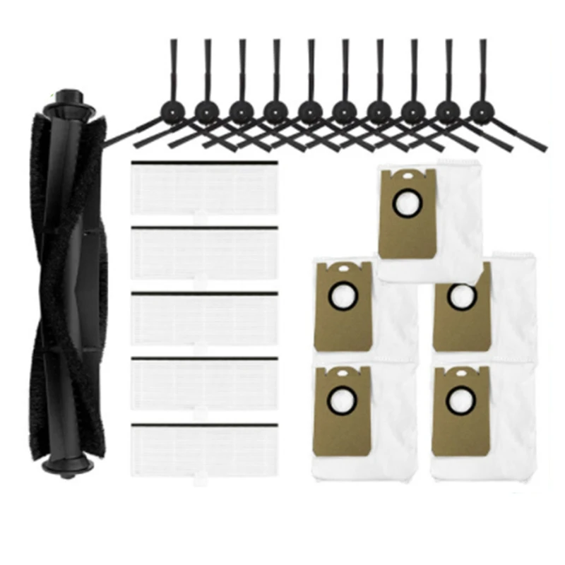 Main Brush Side Brush Hepa Filter Dust Bag Replacement Parts For Xiaomi Viomi S9 Robot Vacuum Cleaner Spare Accessories
Main Brush Side Brush Hepa Filter Dust Bag Replacement Parts For Xiaomi Viomi S9 Robot Vacuum Cleaner Spare Accessories