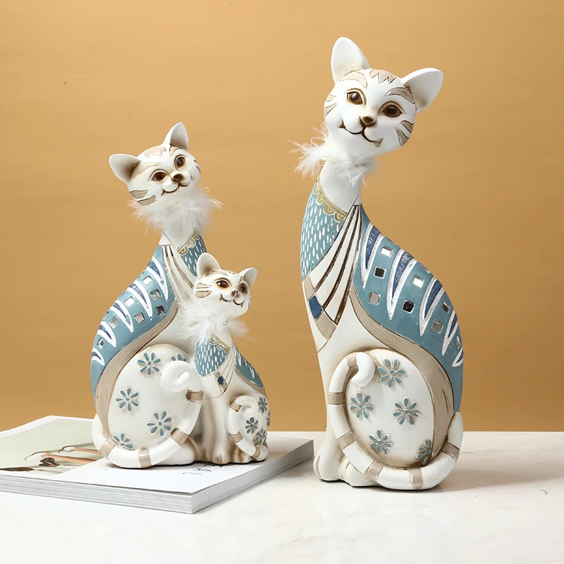 Resin Cat Figurines Miniatures Decorative Animals desktop gift cat statue ornaments home decoration casa living room accessories
Resin Cat Figurines Miniatures Decorative Animals desktop gift cat statue ornaments home decoration casa living room accessories