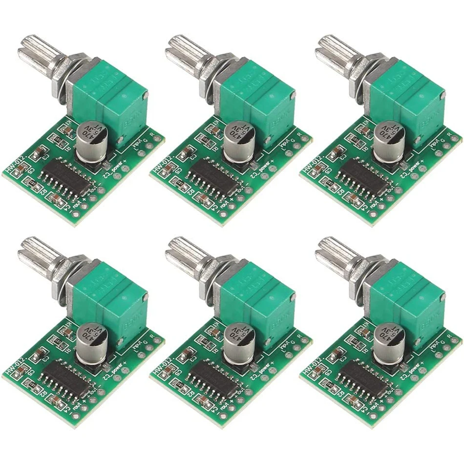 Mini PAM8403 DC 5V Power Audio Amplifier Board Digital Power Amp Module 2 Channel 3W+3W Volume Control with Potentiometer
Mini PAM8403 DC 5V Power Audio Amplifier Board Digital Power Amp Module 2 Channel 3W+3W Volume Control with Potentiometer