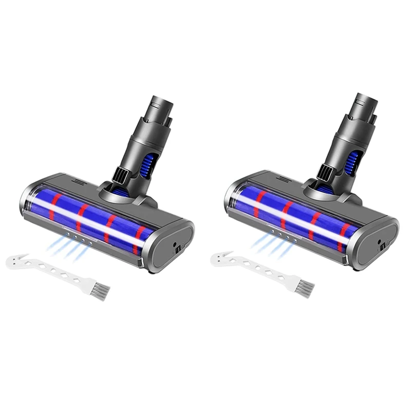 2X Soft Roller Cleaner Head For Dyson V6 DC58 DC59 DC61 DC62 DC74 Cordless Vacuum Cleaner Attachment With LED Headlight
2X Soft Roller Cleaner Head For Dyson V6 DC58 DC59 DC61 DC62 DC74 Cordless Vacuum Cleaner Attachment With LED Headlight