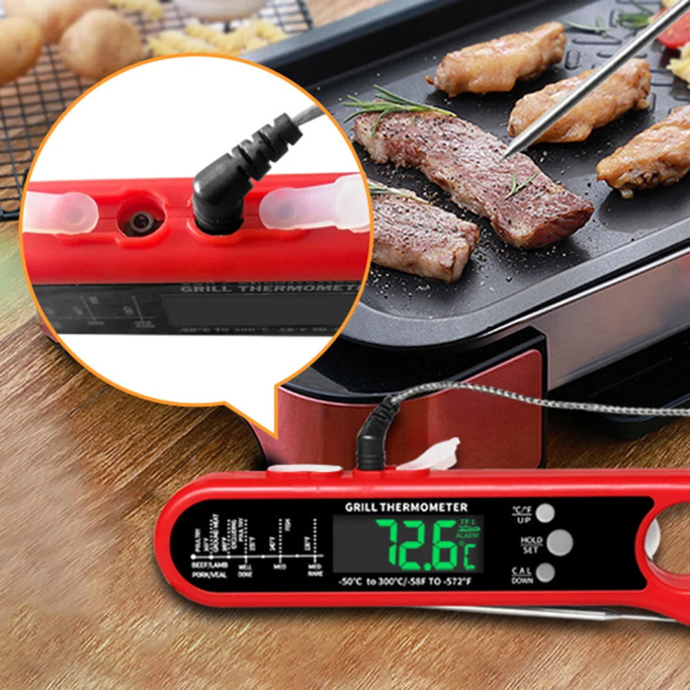 Digital meat thermometer for cooking and barbecue waterproof instant reading food thermometer kitchen gadget
Digital meat thermometer for cooking and barbecue waterproof instant reading food thermometer kitchen gadget