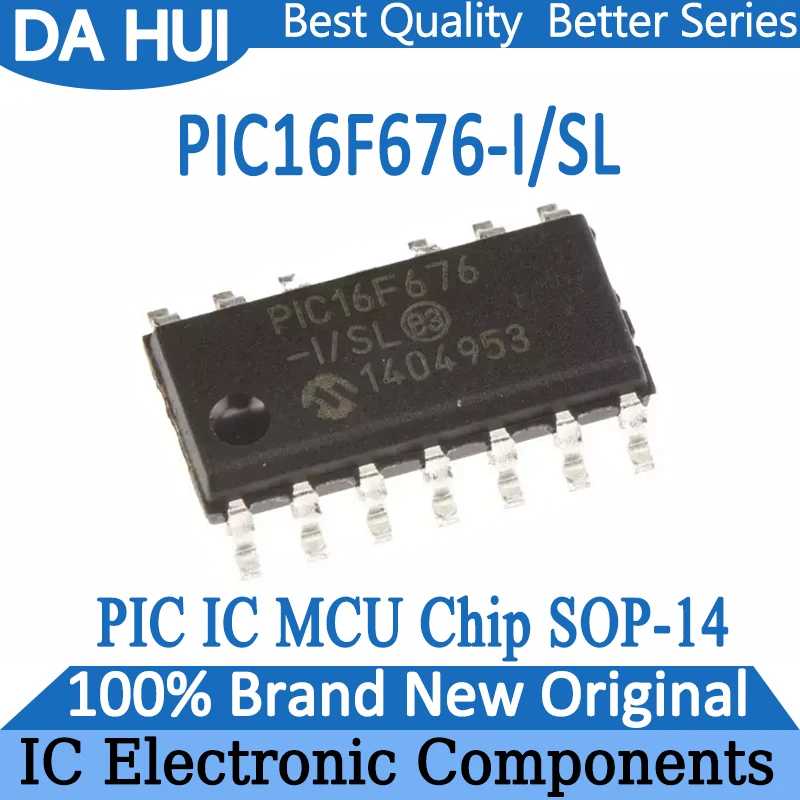 PIC16F676-I/SL PIC16F676-I PIC16F676 PIC16F PIC16 PIC IC MCU Chip SOP-14 in Stock 100% New Origin
PIC16F676-I/SL PIC16F676-I PIC16F676 PIC16F PIC16 PIC IC MCU Chip SOP-14 in Stock 100% New Origin