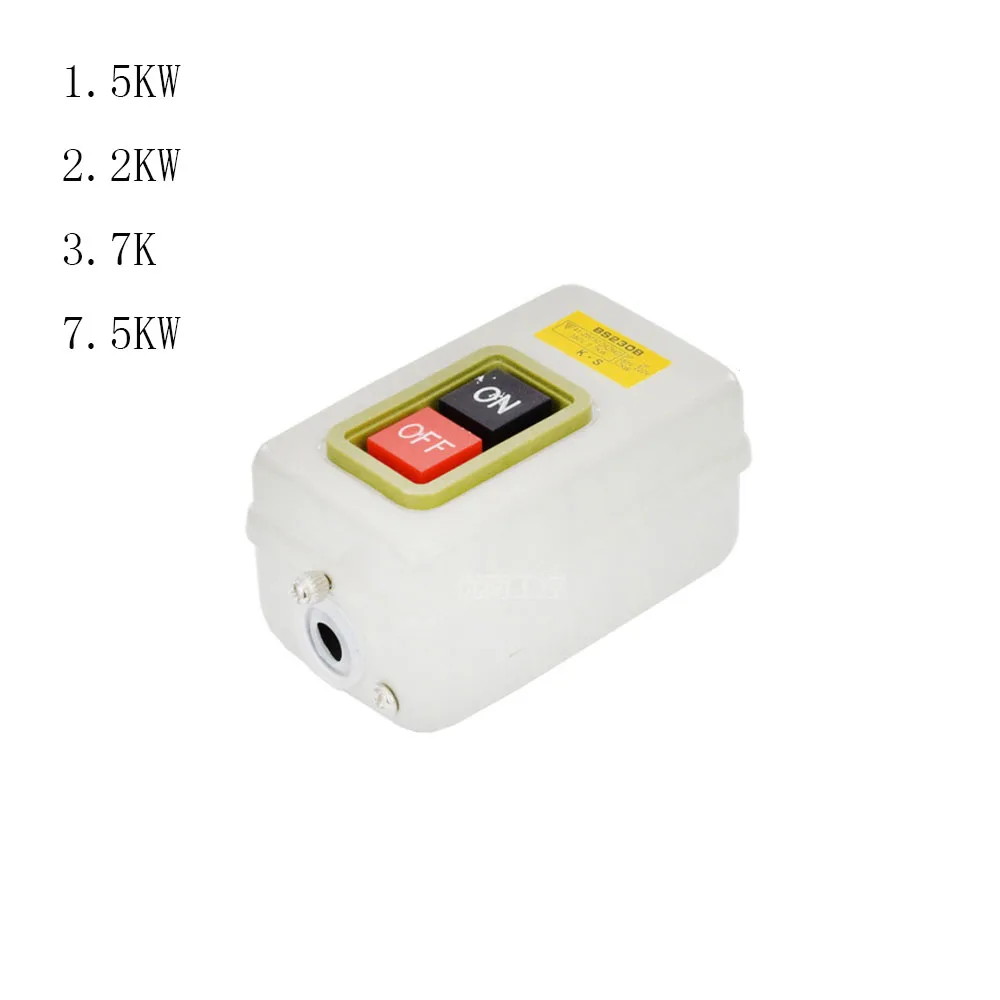 1.5KW/2.2KW/3.7KW/7.5KW Push Button Power Switch Three Phases Power Control Start Switch AC 380V Mechanical Equipment Control
1.5KW/2.2KW/3.7KW/7.5KW Push Button Power Switch Three Phases Power Control Start Switch AC 380V Mechanical Equipment Control