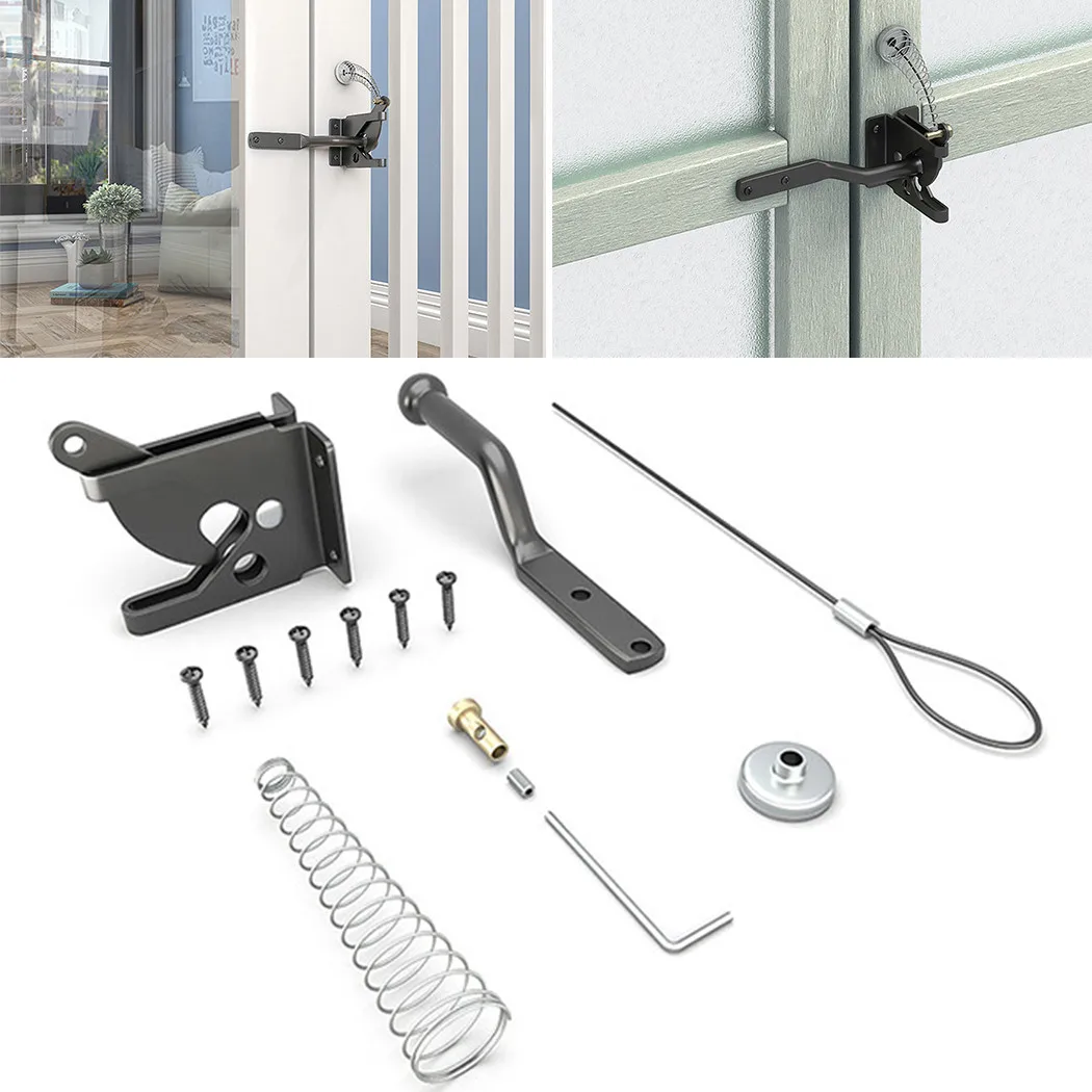 Door Lock Fence Latch Mini Lock Household Hardware Heavy Duty Automatic Latch Automatic Padlock Black Strap Latch Fence Lock
Door Lock Fence Latch Mini Lock Household Hardware Heavy Duty Automatic Latch Automatic Padlock Black Strap Latch Fence Lock