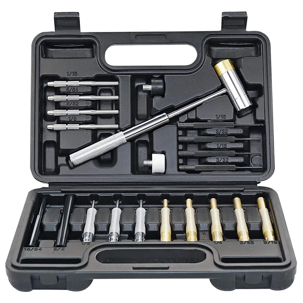 Spot Goods Needle Roller Punch Set, Strike Tool, Made Of Solid Material, Includes Steel Punch And Hammer 
Spot Goods Needle Roller Punch Set, Strike Tool, Made Of Solid Material, Includes Steel Punch And Hammer