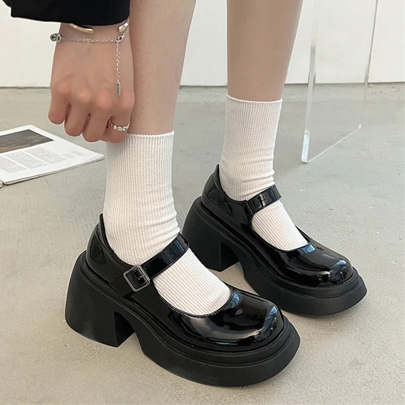 2023 New Mary Jane Shoes For Women Lolita Shoes Japanese Girl Platform Black High Heels Fashion Round Toe Student Cosplay Shoes
2023 New Mary Jane Shoes For Women Lolita Shoes Japanese Girl Platform Black High Heels Fashion Round Toe Student Cosplay Shoes