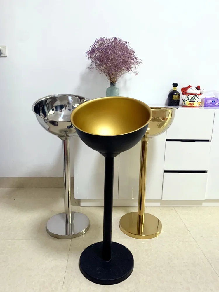 New Stainless Steel Champagne Basin Floor Standing Stand Cooling Ice Bucket Golden Silver Wine Beer Ice Bucket Bar OutdoorParty 
New Stainless Steel Champagne Basin Floor Standing Stand Cooling Ice Bucket Golden Silver Wine Beer Ice Bucket Bar OutdoorParty