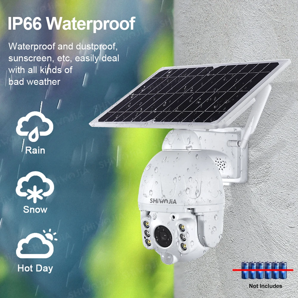 Наружная Солнечная камера 4G, Sim-карта, батарея на солнечной панели, PTZ камера безопасности, камера видеонаблюдения, двухстороннее аудио, каме...
Наружная Солнечная камера 4G, Sim-карта, батарея на солнечной панели, PTZ камера безопасности, камера видеонаблюдения, двухстороннее аудио, каме...