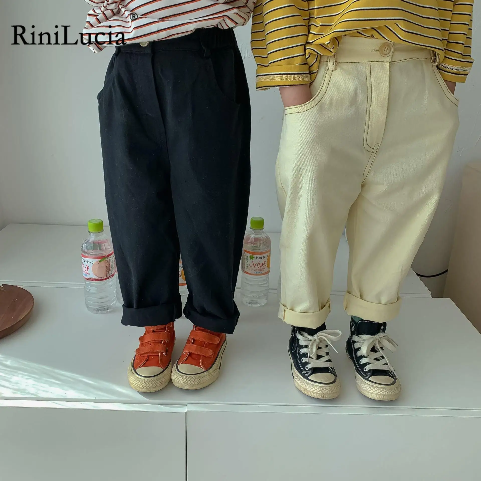 RiniLucia Children Spring Pants Loose Korea Style Solid Color Breathable Trousers for Boys and Girls Simple Kids Pants
RiniLucia Children Spring Pants Loose Korea Style Solid Color Breathable Trousers for Boys and Girls Simple Kids Pants