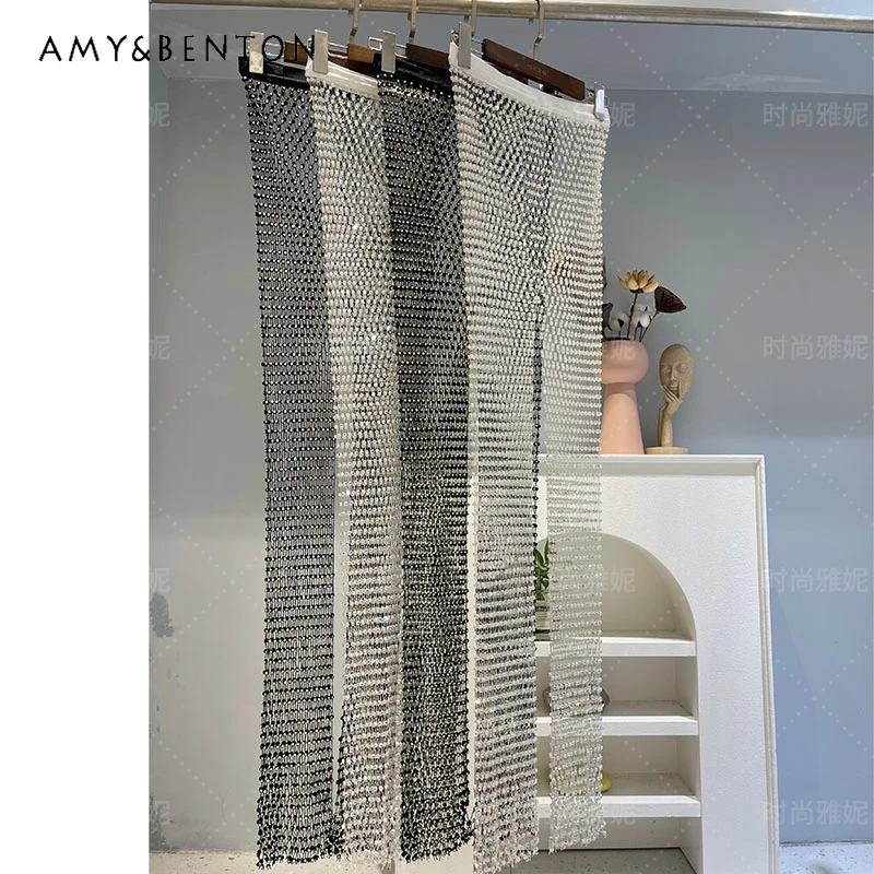 Fashion Colorful Crystals Narrow Bottom Of A Trouser Leg Net Drill Popular Diamond-Embedded Slim-Fit Slimming Black White Pants
Fashion Colorful Crystals Narrow Bottom Of A Trouser Leg Net Drill Popular Diamond-Embedded Slim-Fit Slimming Black White Pants