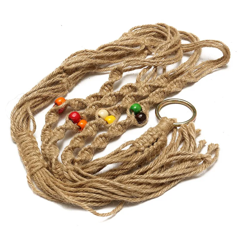 42 Inch Knotted Macrame Plant Hanger Vintage Cotton Linen Flowerpot Basket Lifting Rope Hanging Basket Pot Holder Garden Tools
42 Inch Knotted Macrame Plant Hanger Vintage Cotton Linen Flowerpot Basket Lifting Rope Hanging Basket Pot Holder Garden Tools