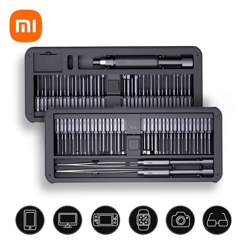 Xiaomi JIMI JM-GNT80 80 In 1 Precision Screwdrivers 72PC S2 Alloy Steel Bits Kit Multi-used Repair Screw Driver with 2 Rods Set
Xiaomi JIMI JM-GNT80 80 In 1 Precision Screwdrivers 72PC S2 Alloy Steel Bits Kit Multi-used Repair Screw Driver with 2 Rods Set