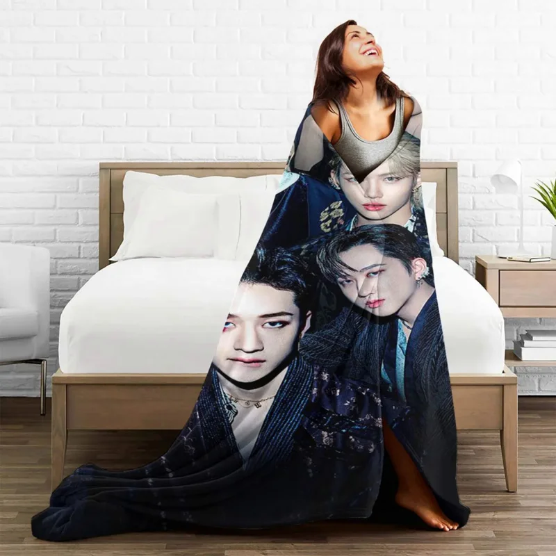 Kpop Star Stray Kids Singer Idol Blanket Fleece Spring Autumn Multifunction Ultra-Soft Throw Blanket for Home Couch Bedspread
Kpop Star Stray Kids Singer Idol Blanket Fleece Spring Autumn Multifunction Ultra-Soft Throw Blanket for Home Couch Bedspread