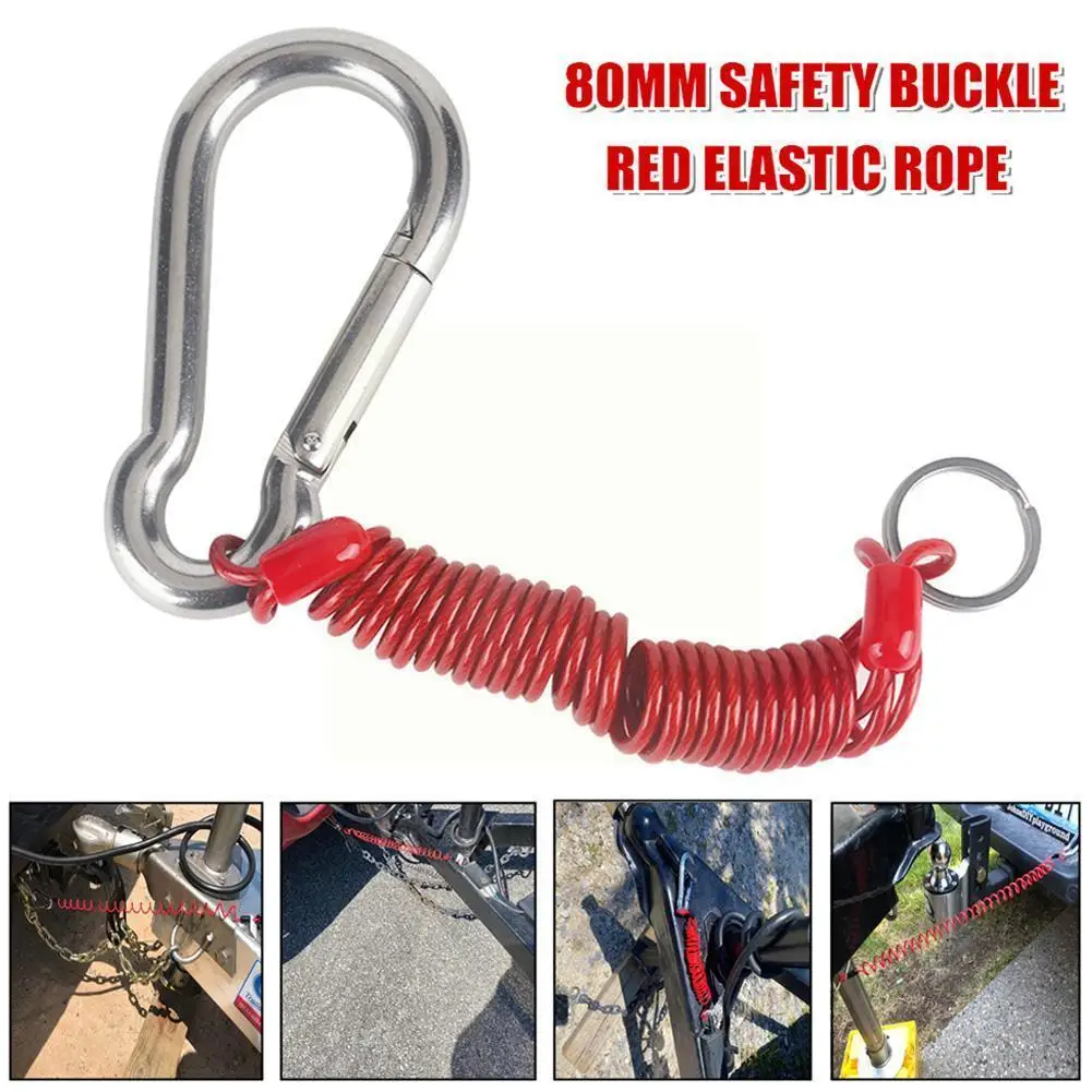 1pcs Safety Breakaway Cable With Spring Clip Travel Tether Easily Accessories Trailer Safety Lanyard Coiled Installation Fo B5l8
1pcs Safety Breakaway Cable With Spring Clip Travel Tether Easily Accessories Trailer Safety Lanyard Coiled Installation Fo B5l8