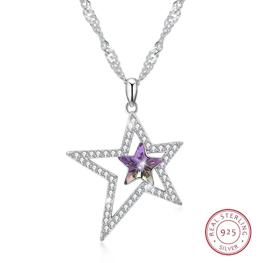 Necklace for Women Silver 925 Sterling Five-pointed Star Necklace Engagement Valentine's Day Anniversary Gift Fine Jewelry
Necklace for Women Silver 925 Sterling Five-pointed Star Necklace Engagement Valentine's Day Anniversary Gift Fine Jewelry