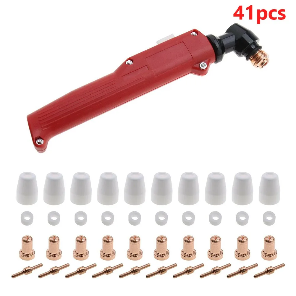 41 PT31 Plasma Cutter Torch Body LG40 Electrode Tip Nozzle Cutting Consumables PT-31/LGK-40/Torch CUT-40/50 Air Plasma Welding
41 PT31 Plasma Cutter Torch Body LG40 Electrode Tip Nozzle Cutting Consumables PT-31/LGK-40/Torch CUT-40/50 Air Plasma Welding