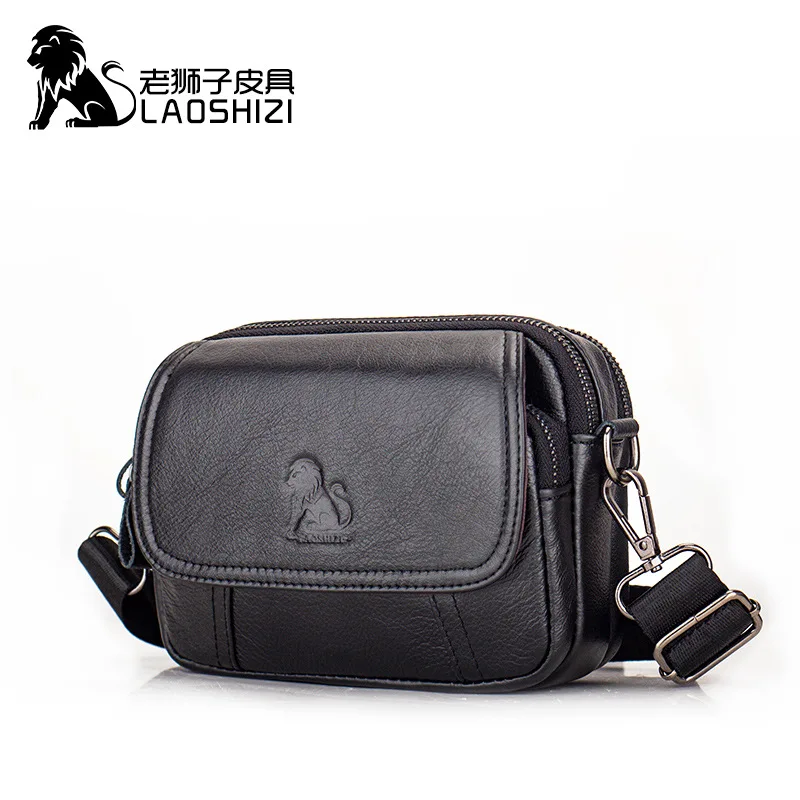 LAOSHIZI LUOSEN Men's Cowhide mobile phone waist bag top layer cowhide men's wear belt can cross the waist bag obliquely
LAOSHIZI LUOSEN Men's Cowhide mobile phone waist bag top layer cowhide men's wear belt can cross the waist bag obliquely