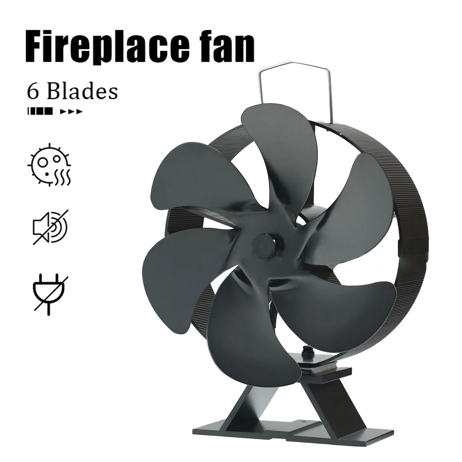 Fireplace Fan 6 Blades Heat Powered Stove Fan Quiet Running Log Wood Burner Eco Friendly Quiet Fireplace Fans Heat Distribution
Fireplace Fan 6 Blades Heat Powered Stove Fan Quiet Running Log Wood Burner Eco Friendly Quiet Fireplace Fans Heat Distribution