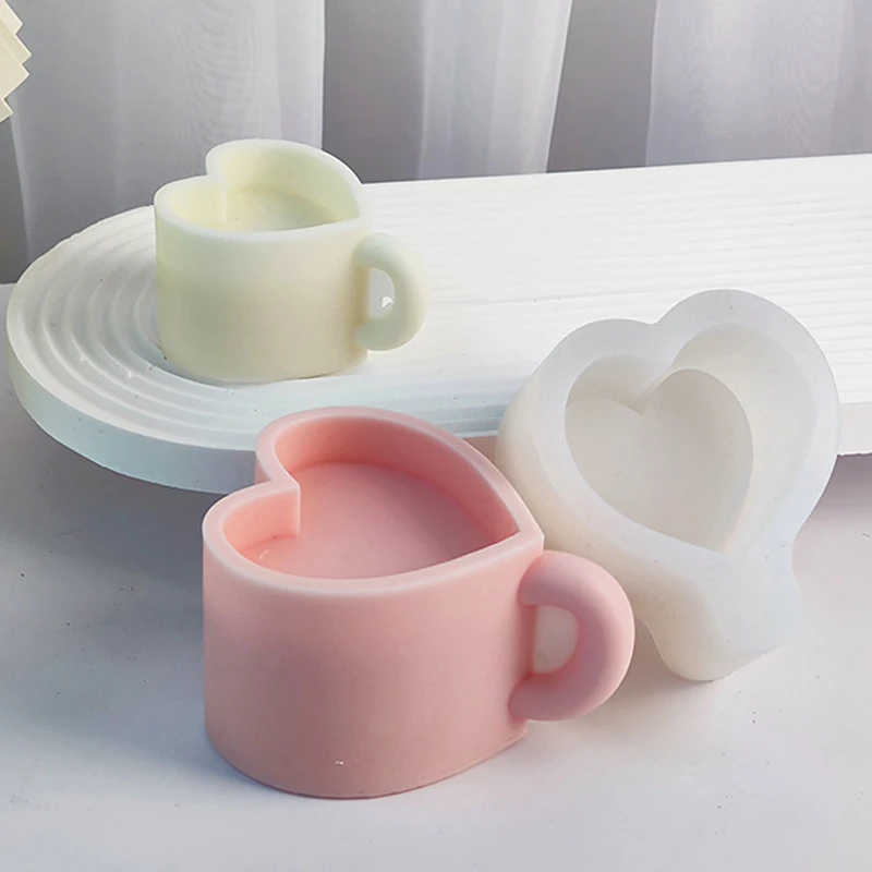 DIY Love Heart Mug Silicone Candle Mold Large Aromatic Gypsum Resin Soap Baking Mould Handmade Home Decor Valentine's Day Gifts
DIY Love Heart Mug Silicone Candle Mold Large Aromatic Gypsum Resin Soap Baking Mould Handmade Home Decor Valentine's Day Gifts