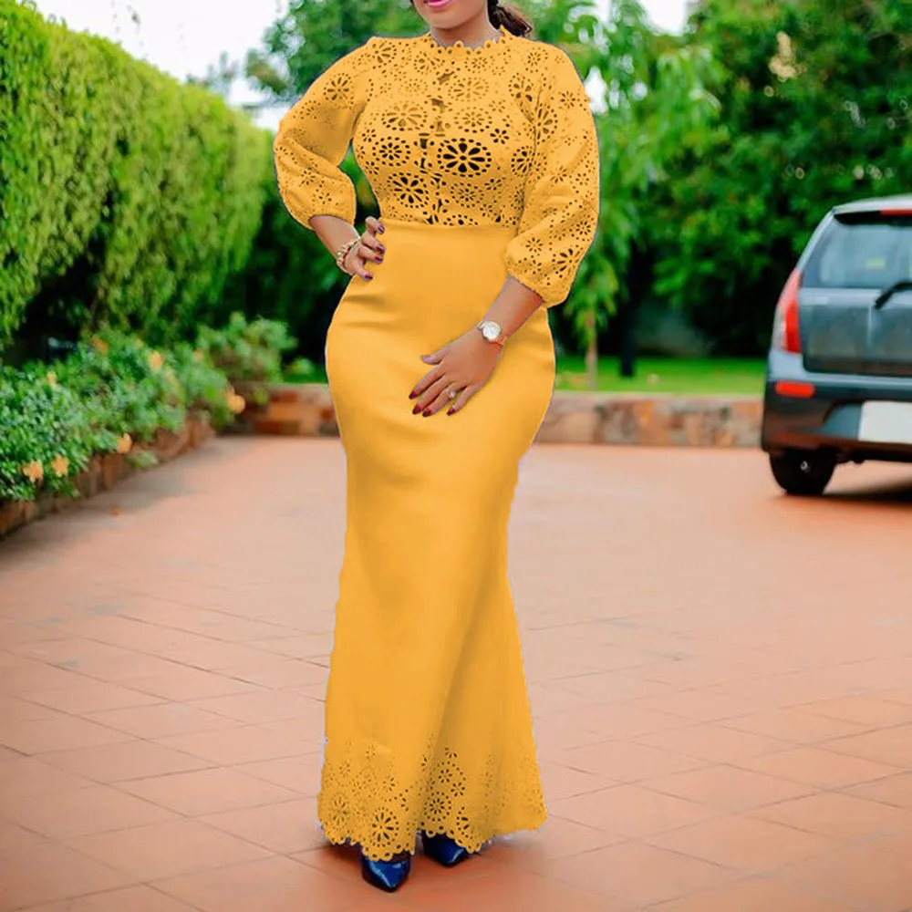 Women Dress 2022 Elegant Party Dress Hollow Out Mermaid Yellow Sexy Summer African High Waist Trumpet Bodycon Femme Vestiods
Women Dress 2022 Elegant Party Dress Hollow Out Mermaid Yellow Sexy Summer African High Waist Trumpet Bodycon Femme Vestiods