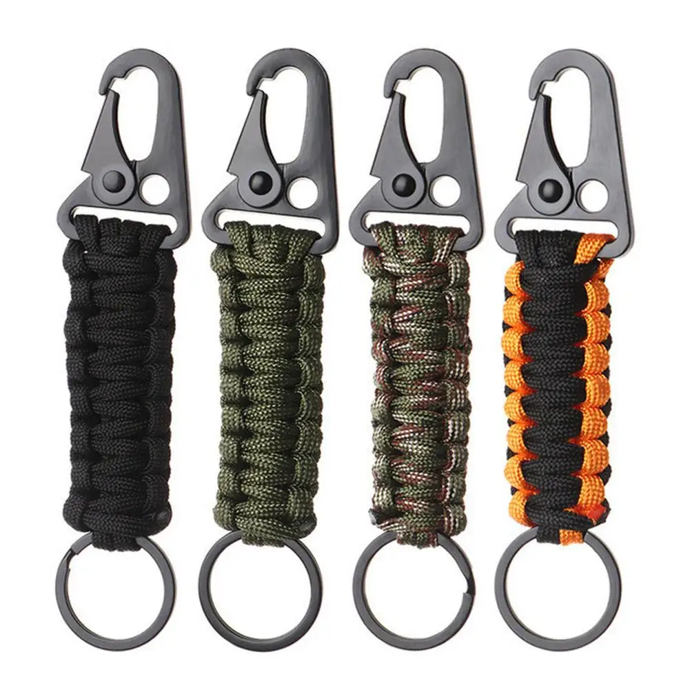 4Pcs Outdoor Handwoven Paracord Keychains With Carabiner Braided Lanyard Ring Hook Clip For Camping Hiking Backpack
4Pcs Outdoor Handwoven Paracord Keychains With Carabiner Braided Lanyard Ring Hook Clip For Camping Hiking Backpack